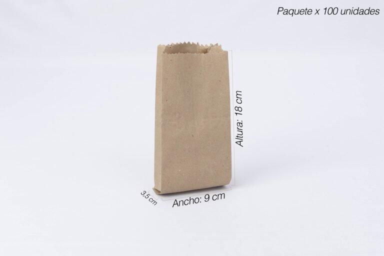 Bolsa de papel kraft nacional 1 libra