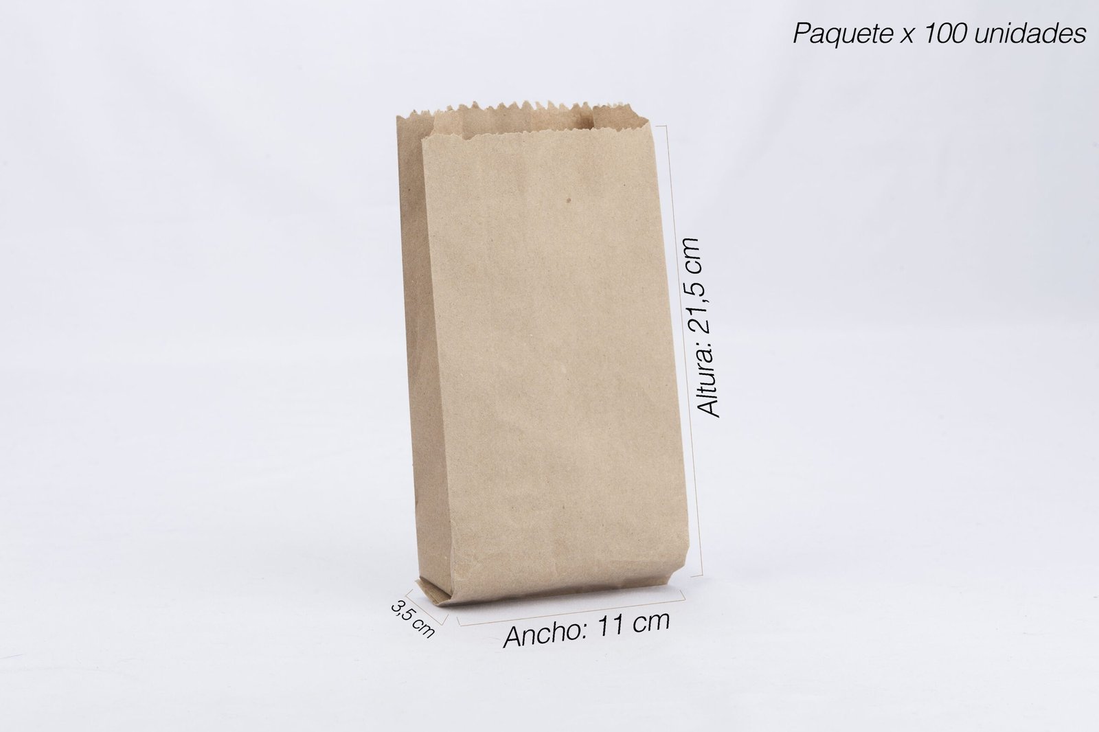 Bolsa de papel kraft nacional 2 libras