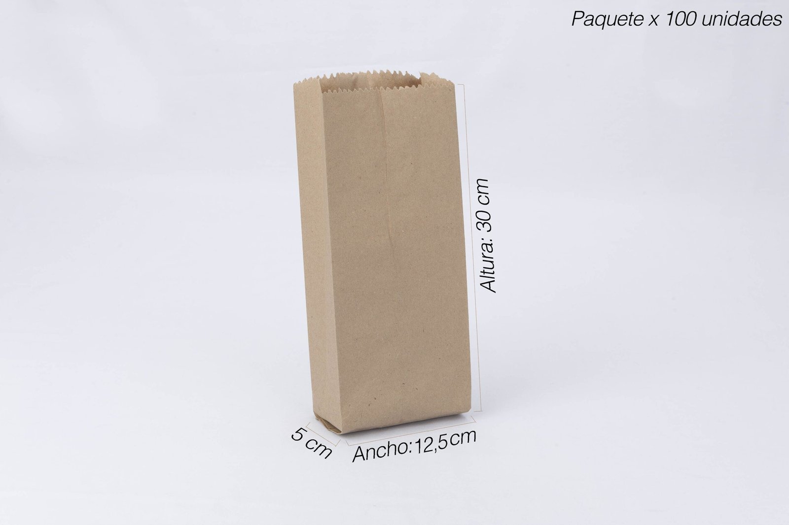 Bolsa de papel kraft nacional 4 libras