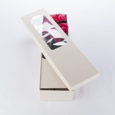 Caja de cartón ideal para flores (12X42X6CM)