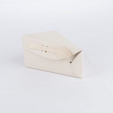 Caja de cartón para porción de torta