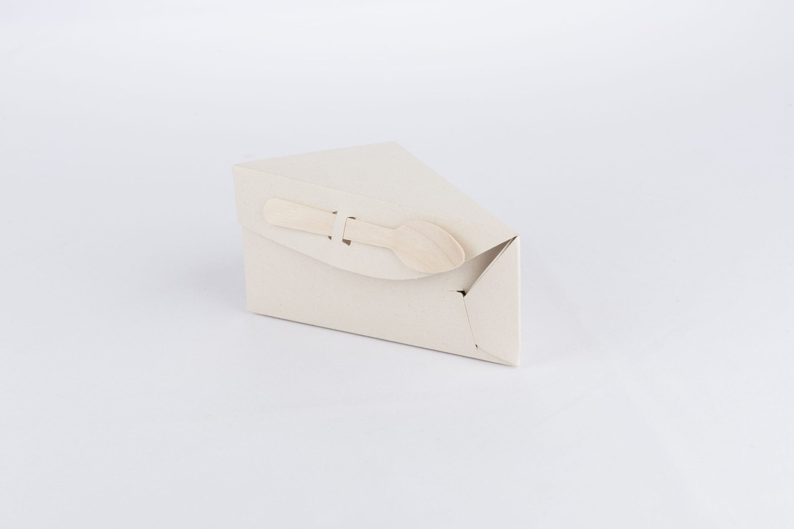 Caja de cartón para porción de torta