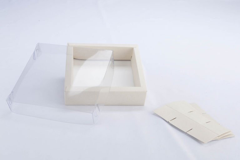 Caja doble pared con tapa de acetato transparente X9