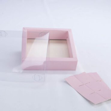 Caja doble pared con tapa de acetato transparente X9
