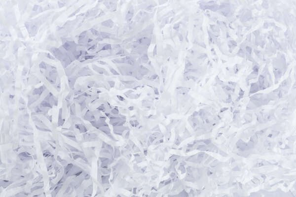 viruta de papel blanca