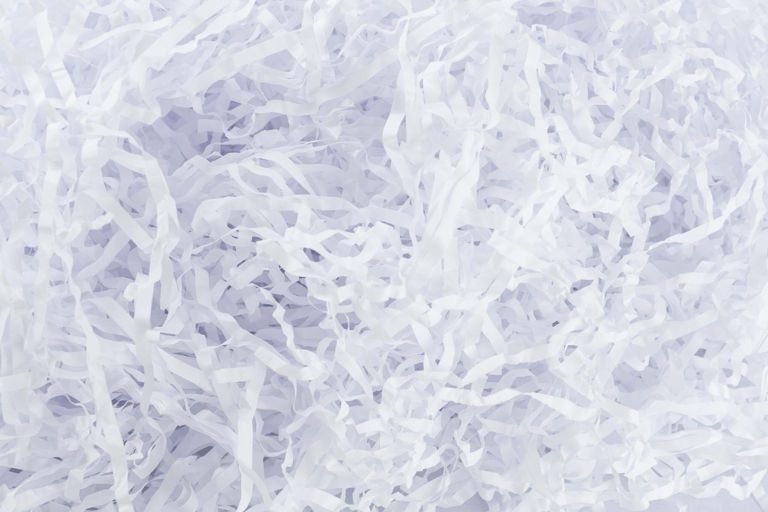 viruta de papel blanca