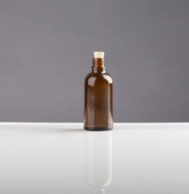 Envase de vidrio ámbar café(FIC GJ50ML - 9X3,5X1,4 CM Ref 0010)