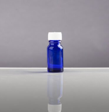 Envase de vidrio ámbar azul (FIC S10ML - 1X5X2 CM Ref 0013)
