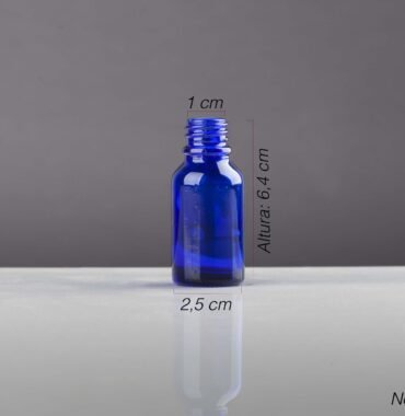 Envase de vidrio ámbar azul 15ML