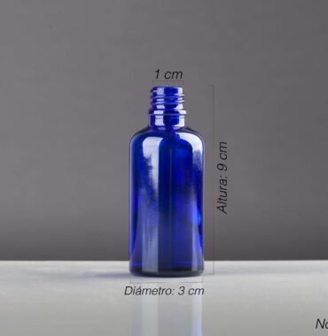 Envase de vidrio ámbar azul 50ML