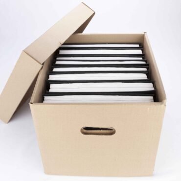Caja de cartón base y tapa para archivo - 38X30X26 CM REF 300