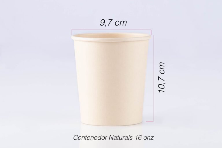 Contenedor naturals 16 oz bamboo