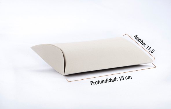 Caja de cartón tipo cojín