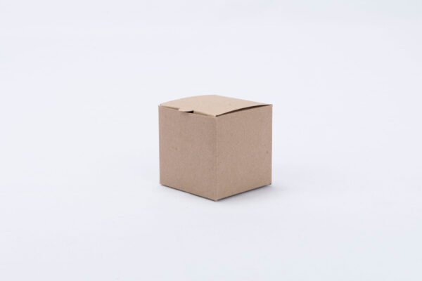 caja cubo kraft