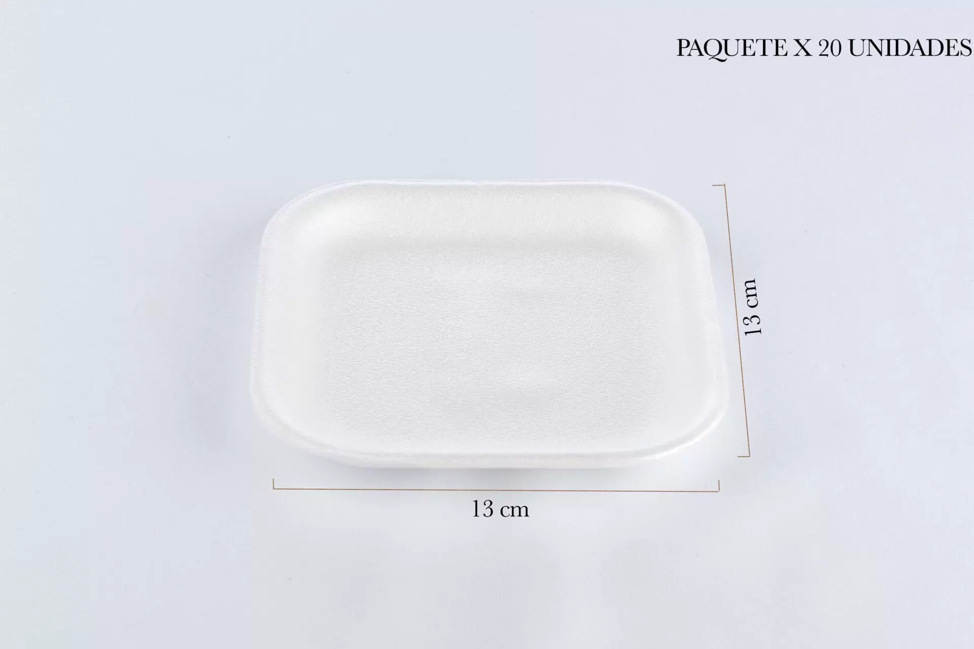 BANDEJA ESPUMADA #1 BLANCA-1-2 Medidas