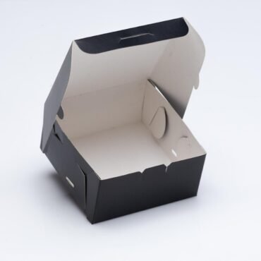 caja de carton 10x10x5 cm negro