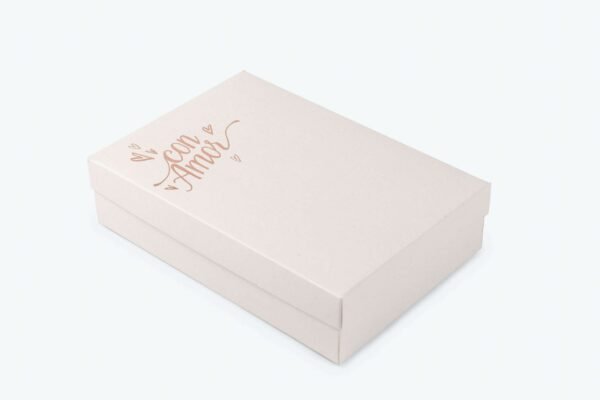 Caja de cartón base y tapa 22,5X15X5,5 cm