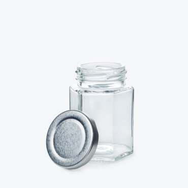 envase de vidrio hexagonal 80ml