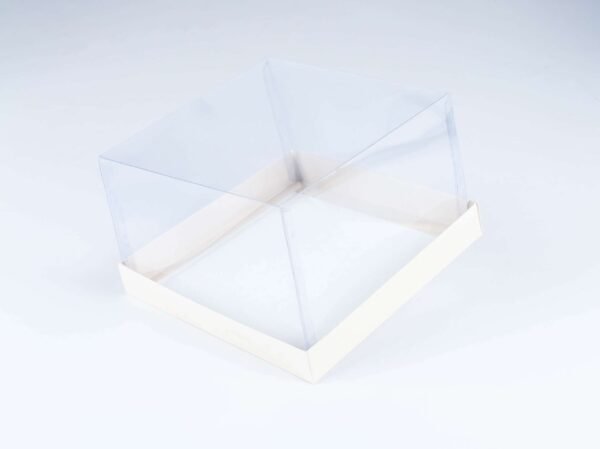 Caja con tapa de acetato transparente