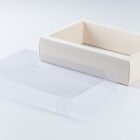 caja de cartón con tapa de acetato 20X13X5,5 CM