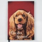 agenda tipo cuaderno perro cocker spaniel