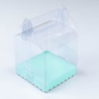 Caja en acetato transparente tipo maletín 12x12x12cm