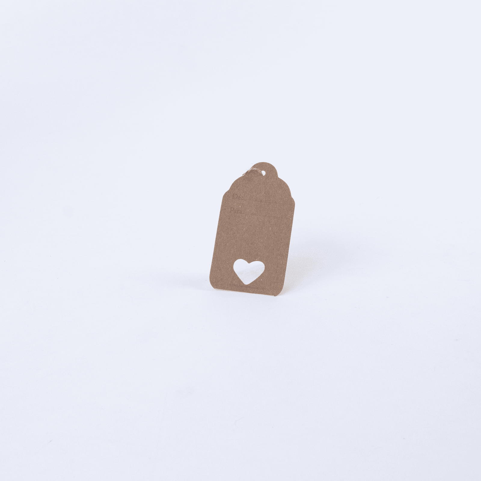 Tarjeta arco en kraft 10x5,3cm (de para - corazón) 2 tarjeta