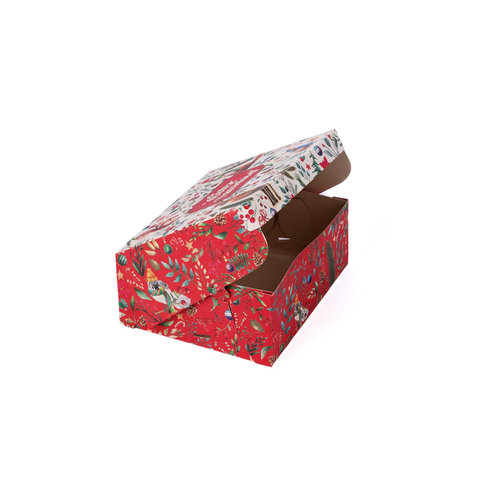 Caja de cartón - 19x16x8cm (Navidad Bosque) Caja de cartón - 19x16x8cm (Navidad Bosque)