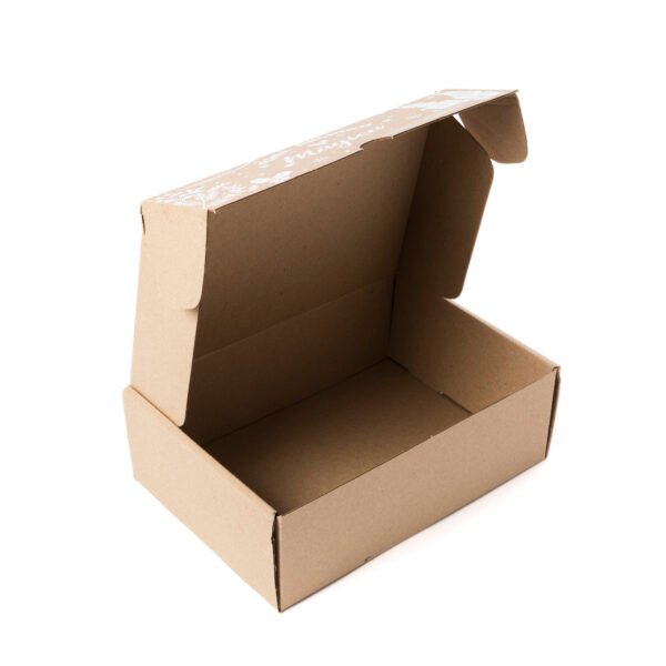 Caja rigida carton corrugado_feliz navidad 26x17x9