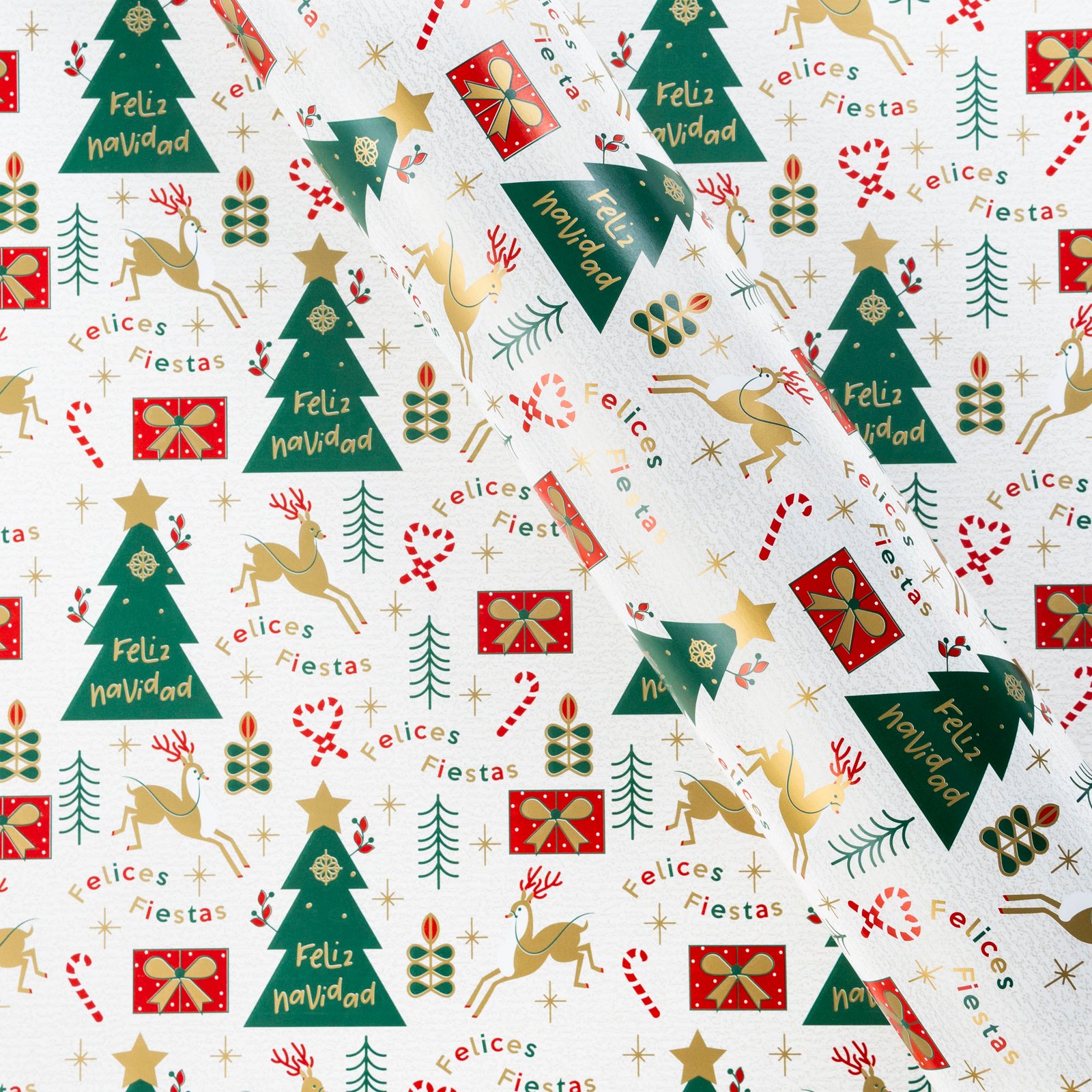 Papel de Regalo Pinos y renos (003)