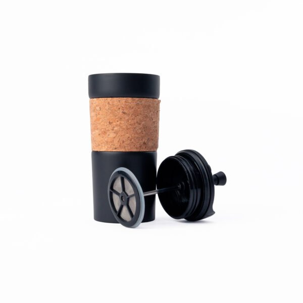 Termo prensa negra 600ml