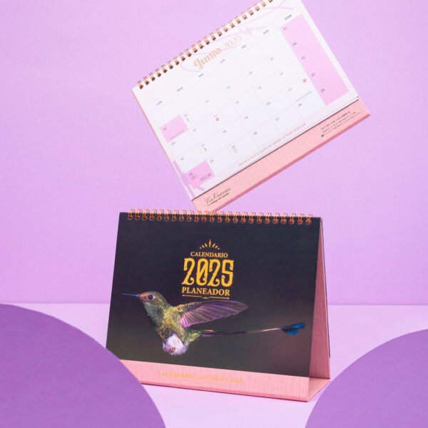 Calendario planeador colección colibríes 2025