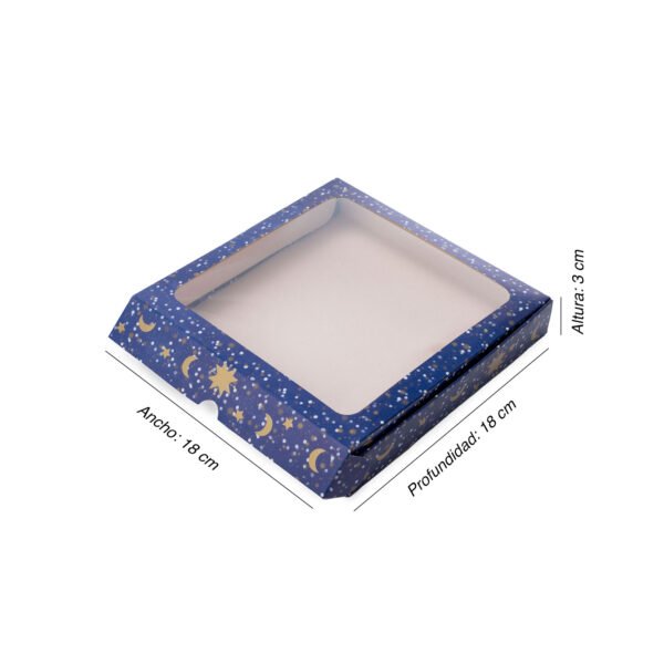 Caja de cartón con ventana de acetato