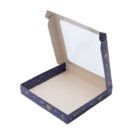 Caja de cartón con ventana (18X18X3cm) Impresa estrellas_3