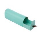 Caja de cartón macarrón con solapa - AGUA MARINA