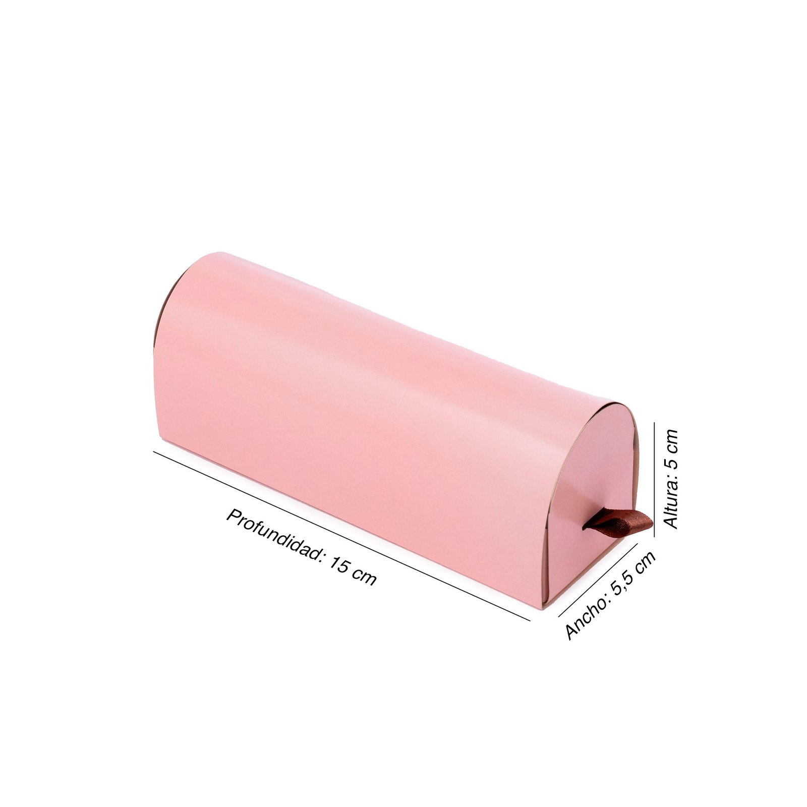 Caja de cartón macarrones con solapa