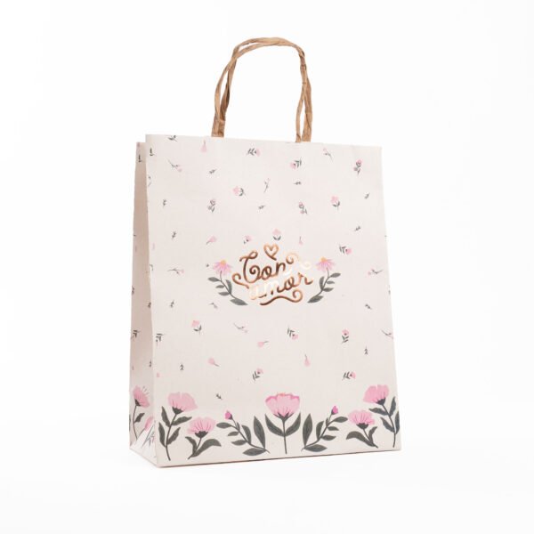 Bolsa de papel tipo Boutique Impresa #3 (Con Amor)