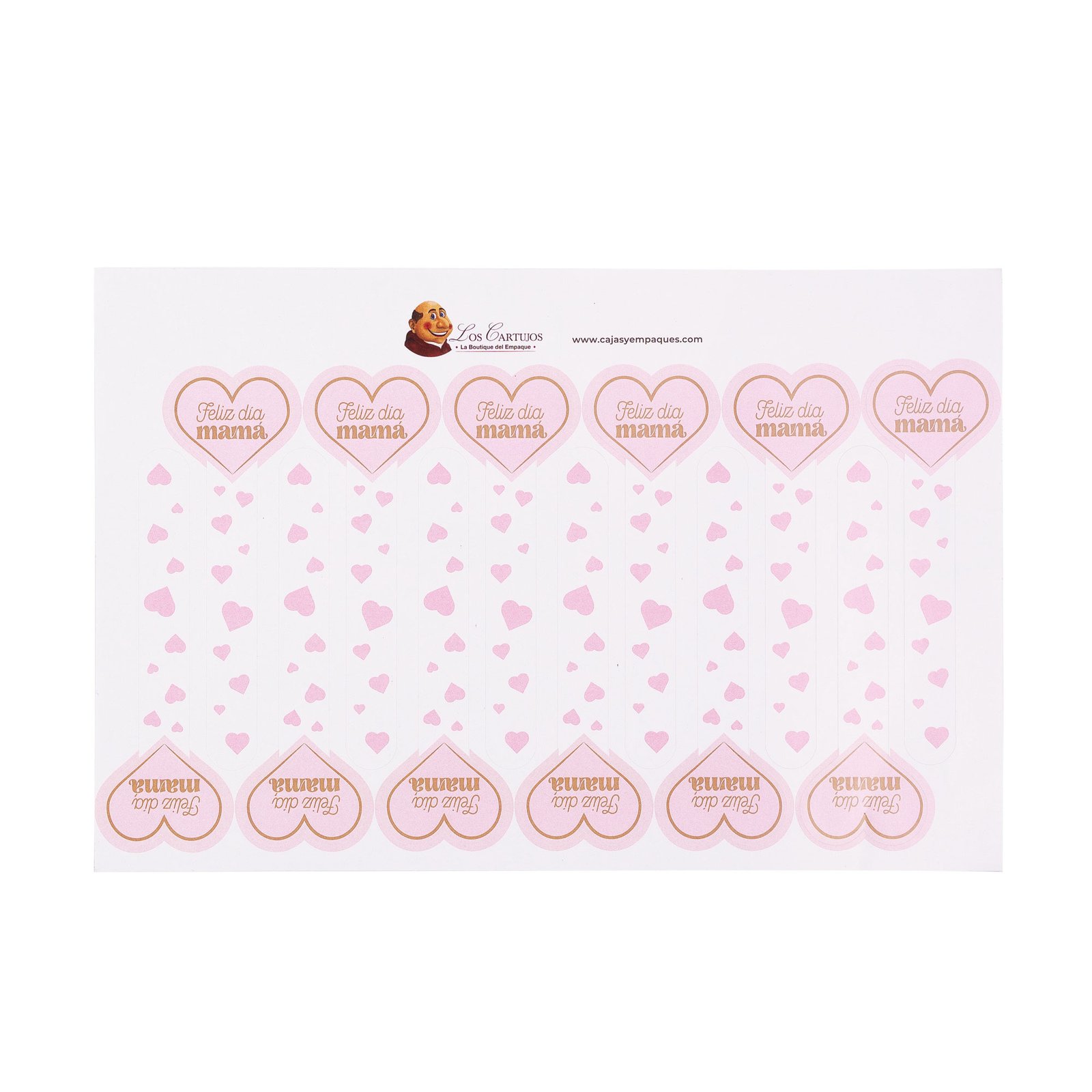 Sticker para sellado feliz día Mamá x 12 unidades Sticker para sellado feliz día Mamá x 12 unidades