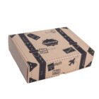 Caja rígida en cartón corrugado (Maleta viajera) 32x25x9cm