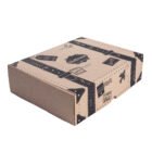 Caja rígida en cartón corrugado (Maleta viajera) 32x25x9cm