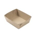 Bandeja de carton 9,5x7,5x4cm kraft Bandeja de cartón 9,5x7,5x4