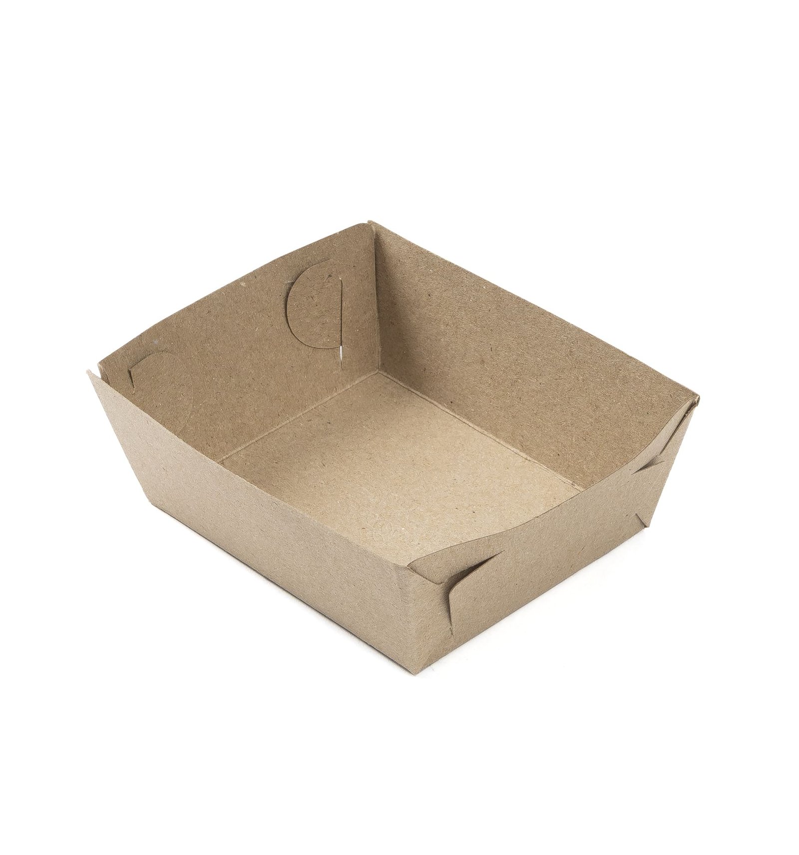 Bandeja de carton 9,5x7,5x4cm kraft Bandeja de cartón 9,5x7,5x4