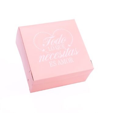 Caja de cartón 20x20x10 cm Romántica vintage