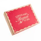 Caja rígida en cartón corrugado (Romántica vintage) 32x25x9cm