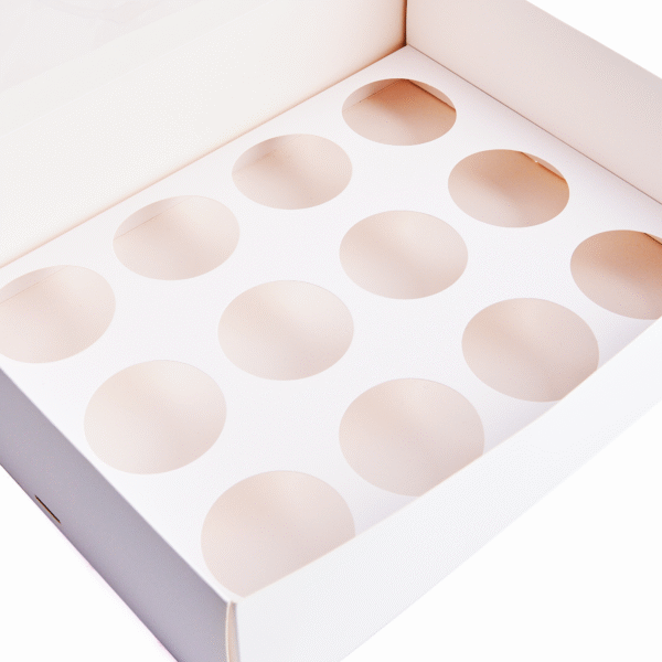 Caja para cupcakes por 12 unidades