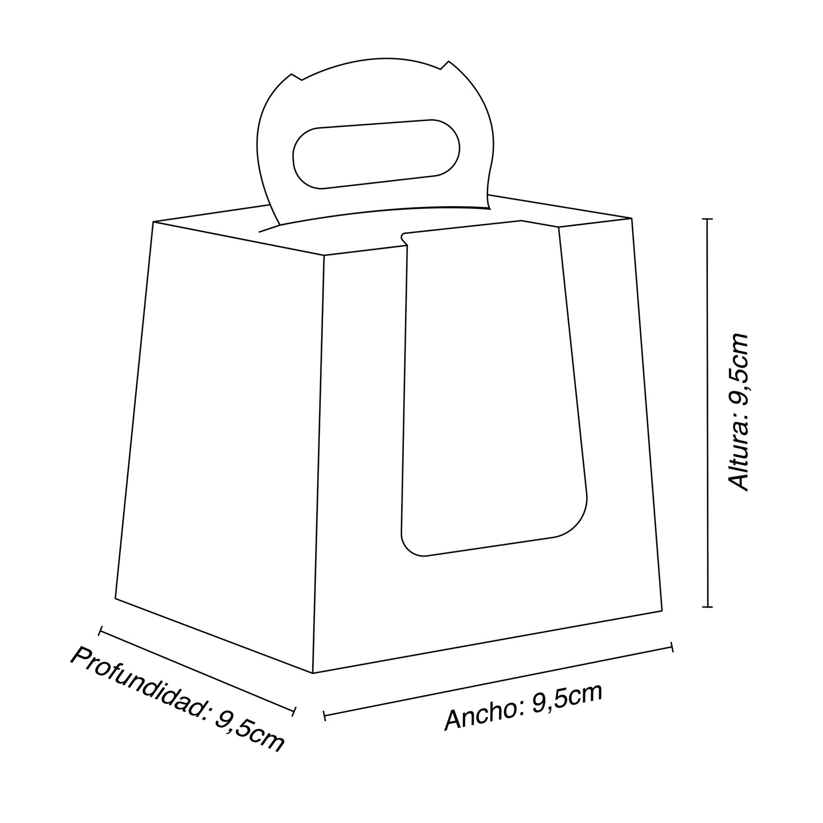 MEDIDAS MUFFIN MALETIN
