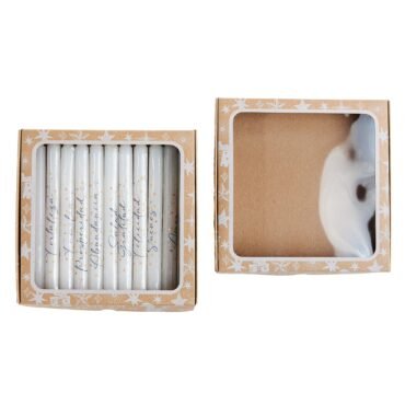 Caja de cartón con ventana de acetato 18X18x3cm (Navidad Kraft)