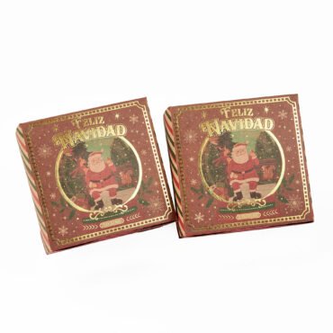 Caja de cartón - 14x14x8cm (Esfera Navidad )