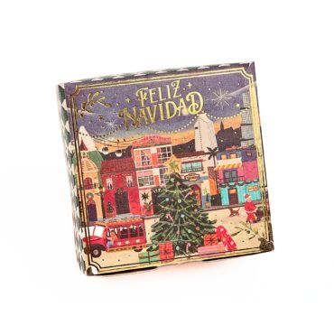 Caja de cartón 10X10X5cm (Navidad tradicional)