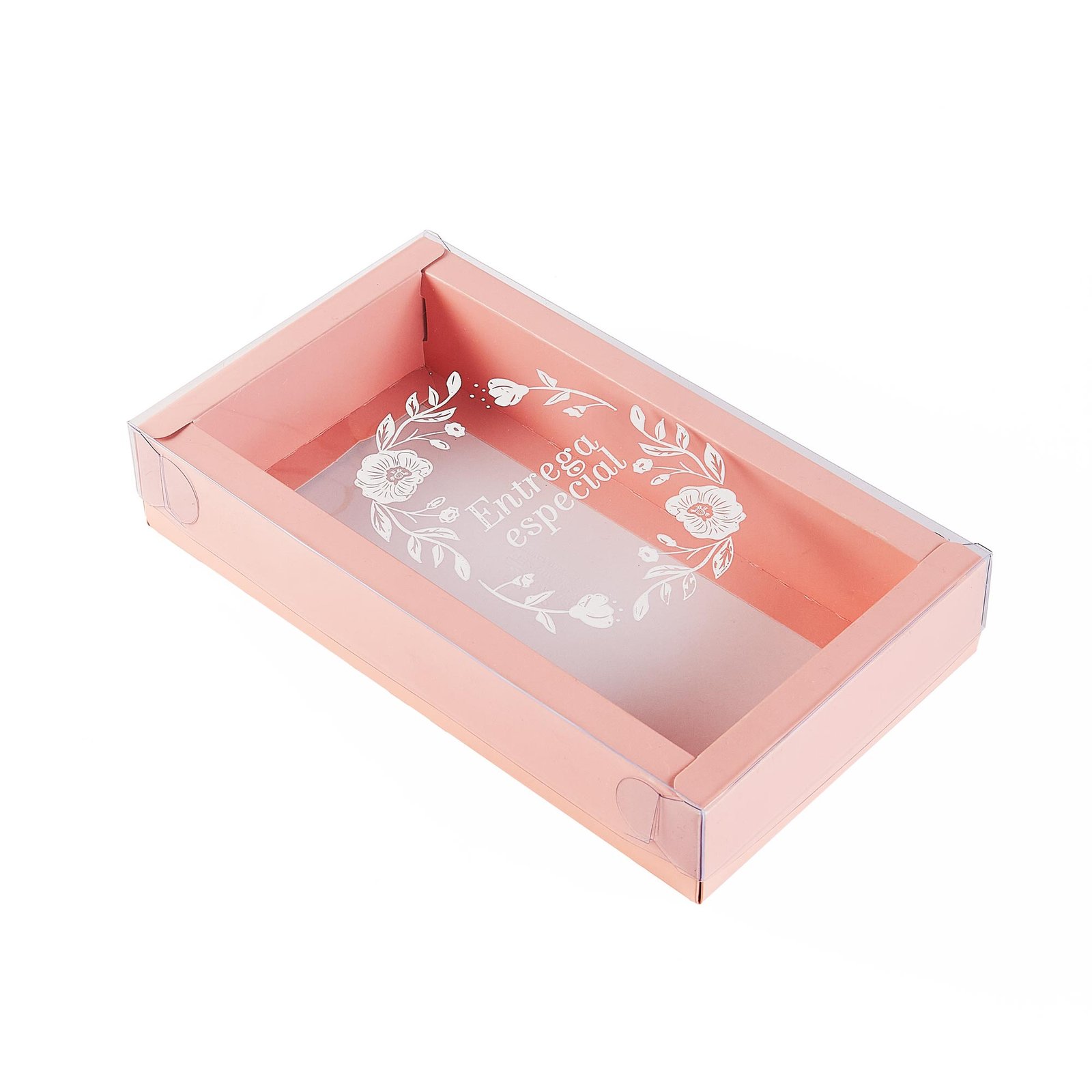 Caja doble pared con tapa de acetato 20X10X4cm (ENTREGA ESPECIAL)